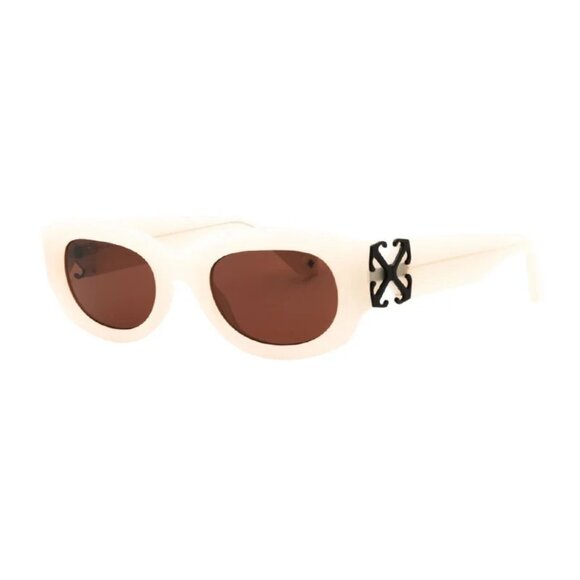 NEW OFF-WHITE SUNGLASSES BEIGE WOMEN EYEWEAR OFF-WHITE OERI14E PALMER 6164
